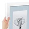 ArtToFrames 15x18" Matted Picture Frame with 11x14" Single Mat Photo Opening Framed in 1.25" White and 2" Mat (FWM-3966-15x18)